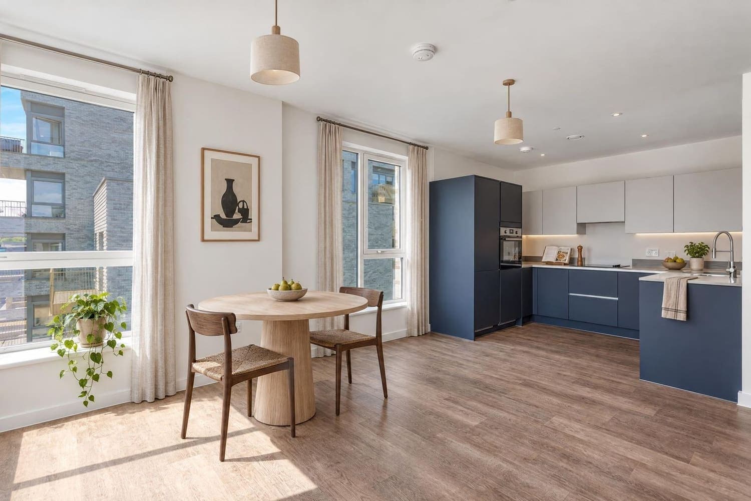 Japandi · kitchen & dining, staged